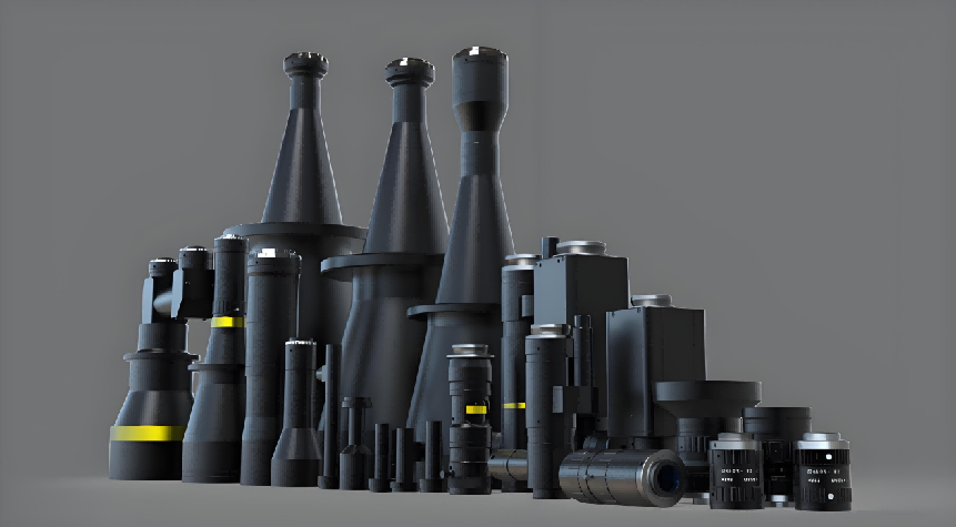 Industrial lens assemblies